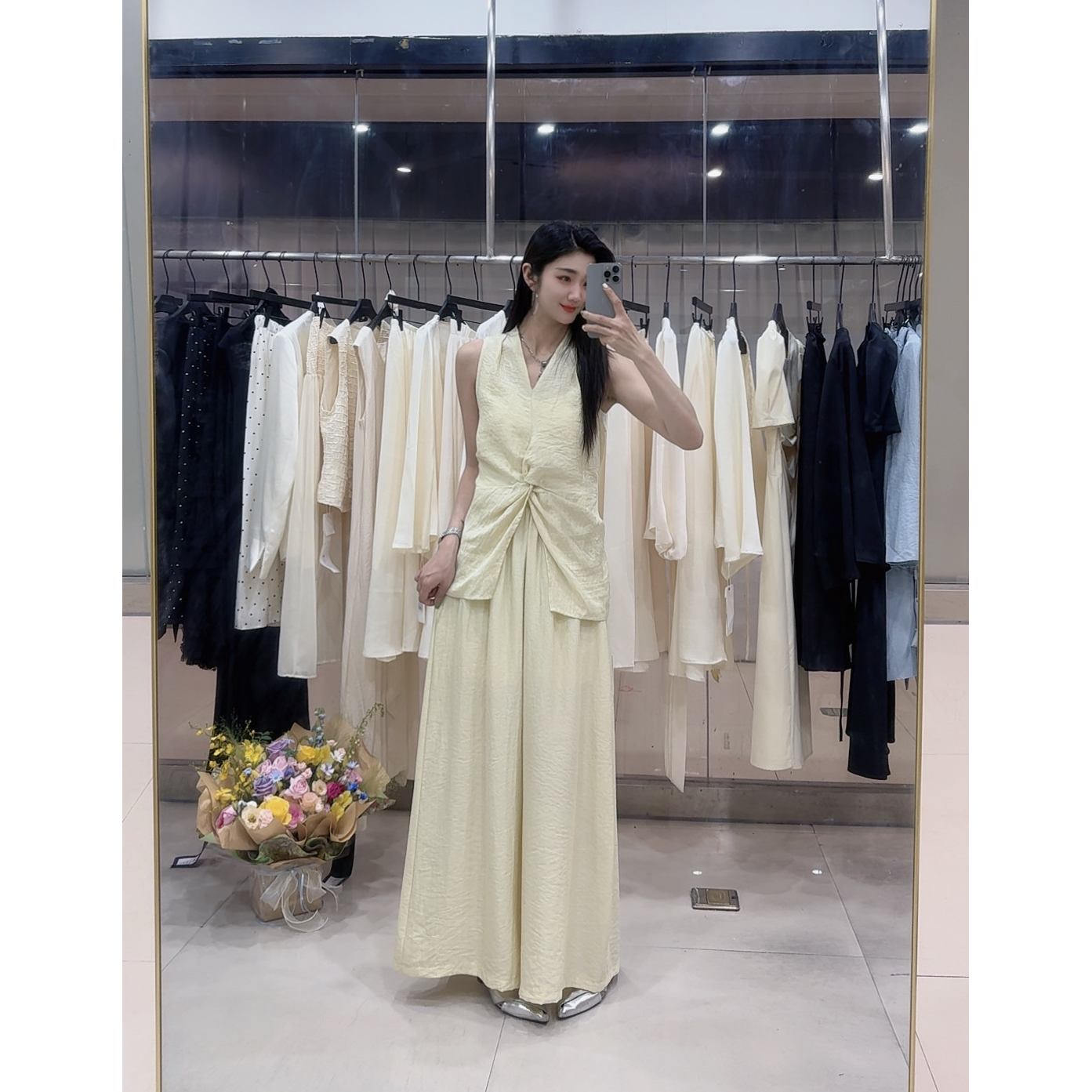 老钱风夏季轻奢都市时尚套装设计师法式显瘦马甲裤子套装#2865