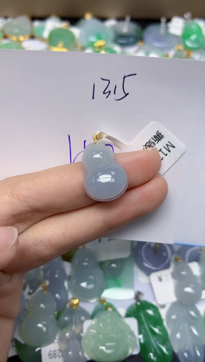 【闪购商品】翡翠颈饰18K金镶嵌 天然翡翠A货