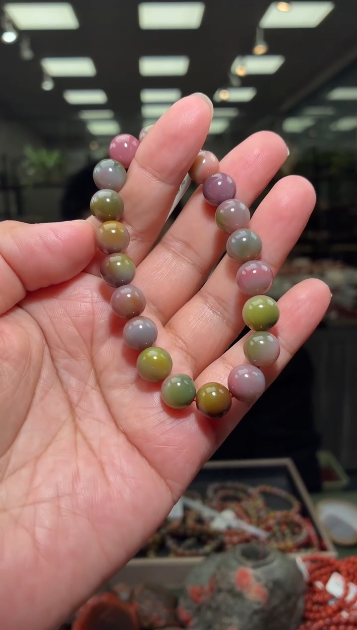 未镶嵌手串玛瑙/玉髓星*单圈手串一条约9mm多样性发货