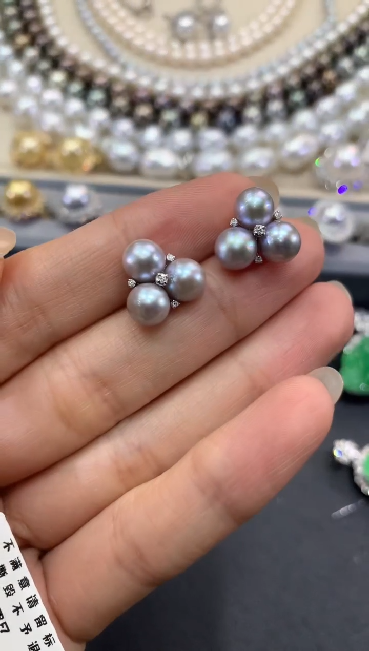 【闪购商品】海水珍珠耳饰|18K金镶嵌w94      