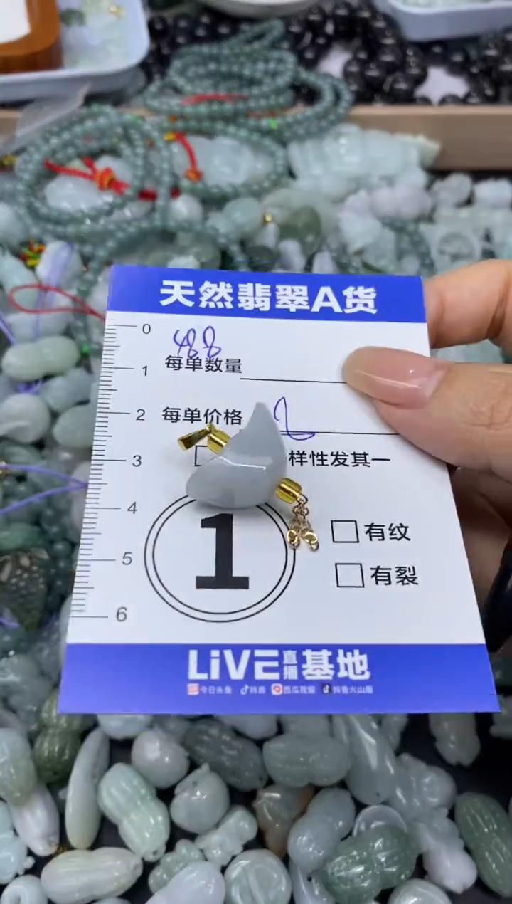 颈饰未镶嵌翡翠天然翡翠A货批量多样性发一件