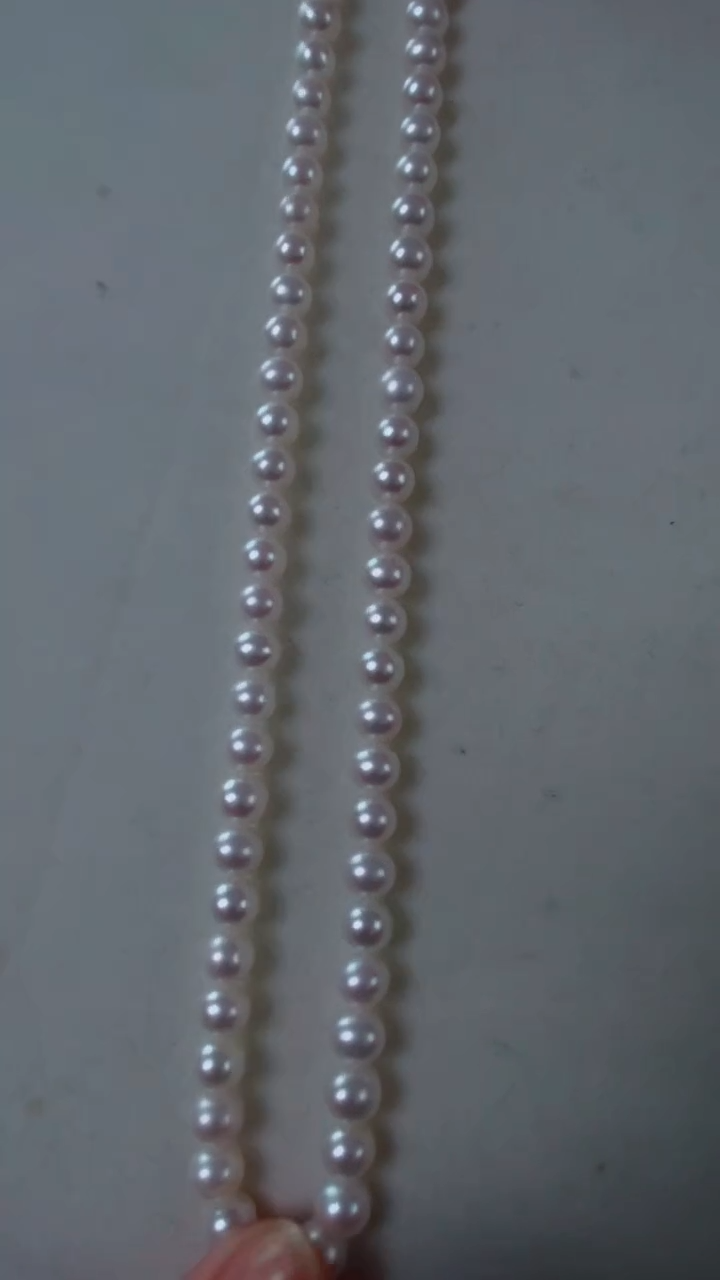【闪购商品】淡水珍珠颈饰银S925镶嵌无核7-8