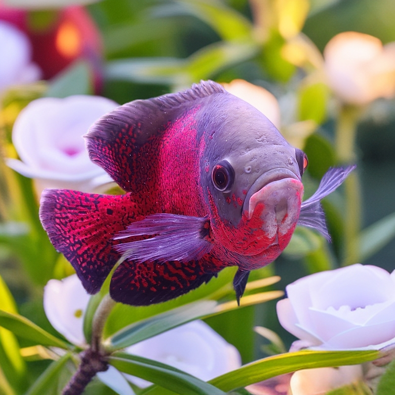 [地图鱼]热带中大型猪仔鱼淡水观赏鱼黑白地图鱼野生地图鱼苗中层