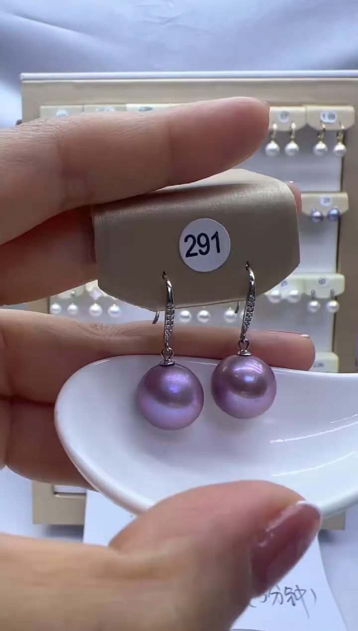 【闪购商品】淡水珍珠耳饰银S925镶嵌291
