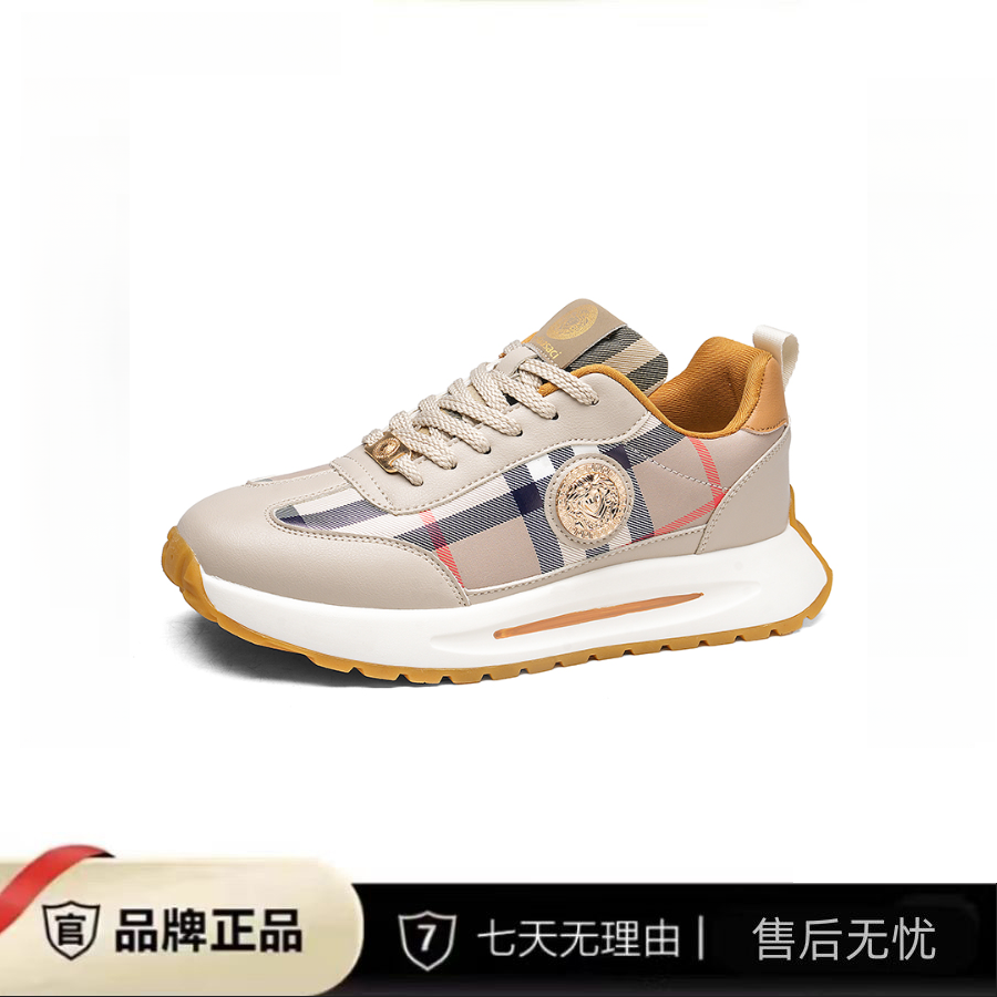 轻奢手工高定 男士新款手工定制百搭时尚增高情侣百搭休闲鞋K-088