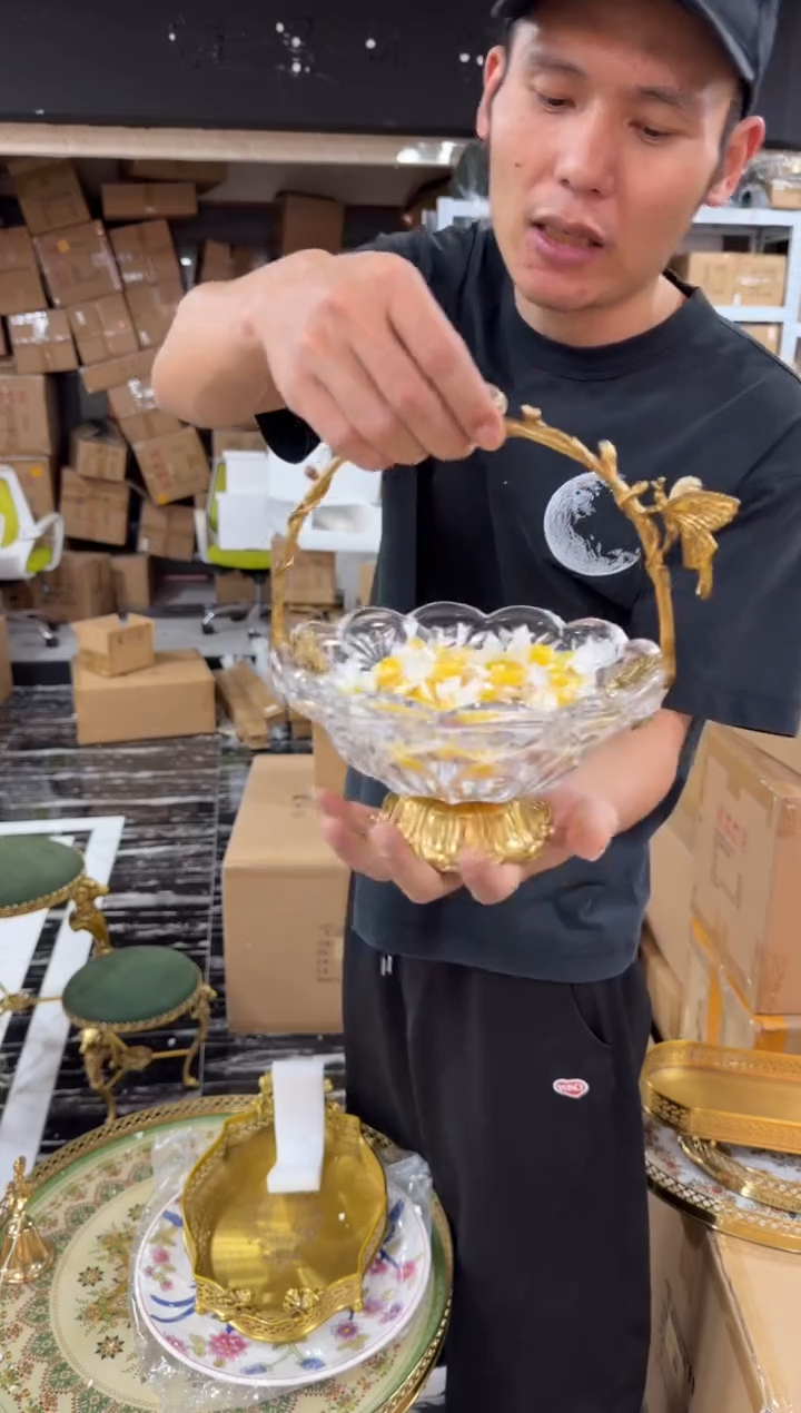 黄铜黛姿家居装饰品摆件  