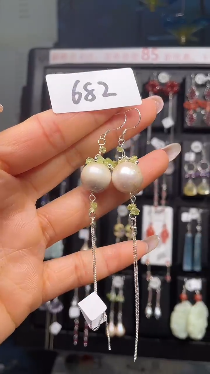 银S925镶嵌耳饰紫晶喜欢拍微瑕