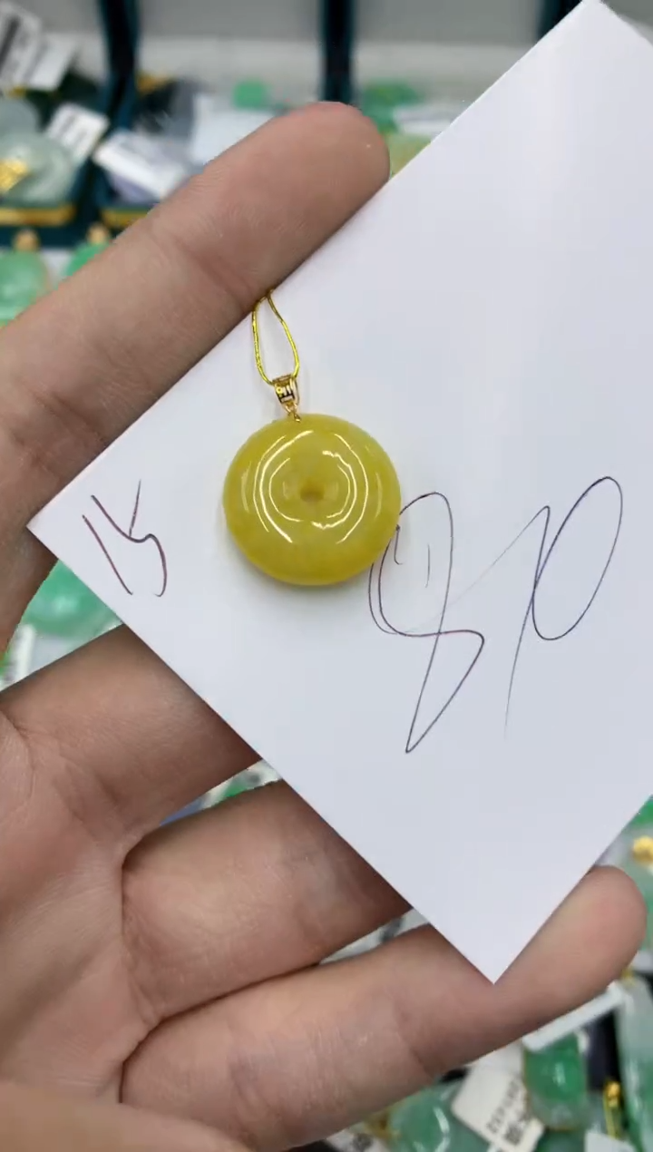 【闪购商品】翡翠颈饰18K金镶嵌号链接111111111