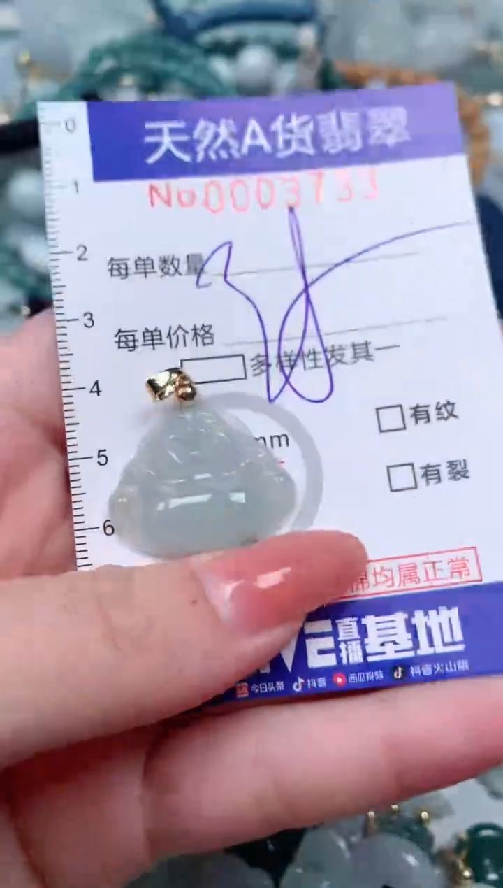 【闪购商品】翡翠颈饰未镶嵌00003733