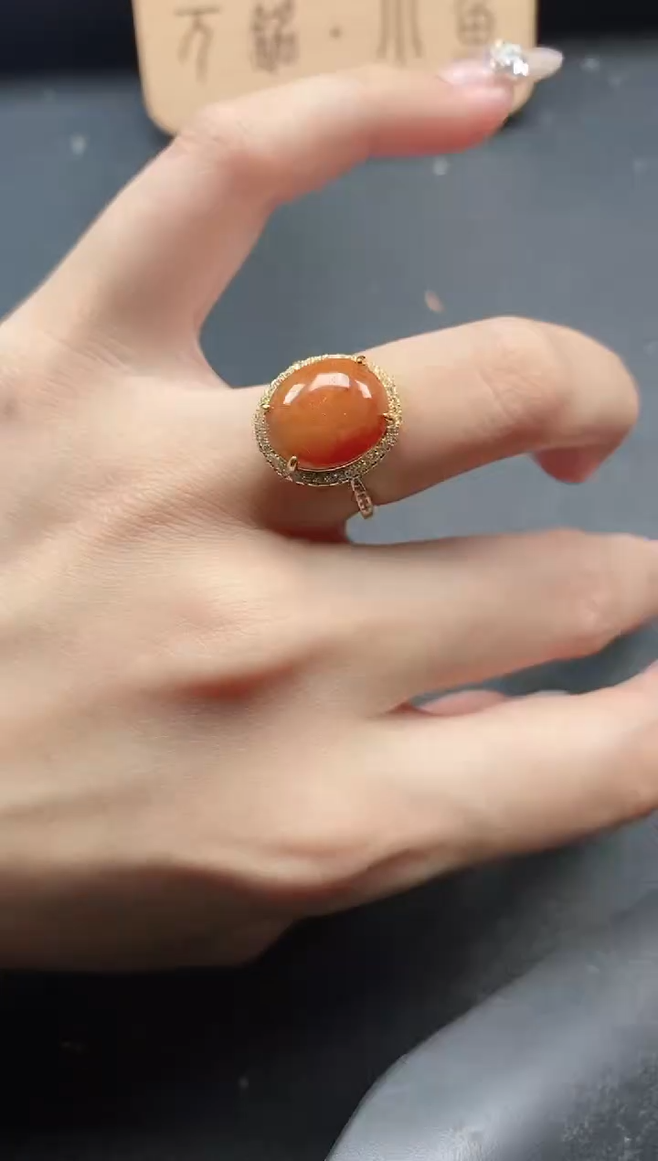 银S925镶嵌戒指翡翠51151