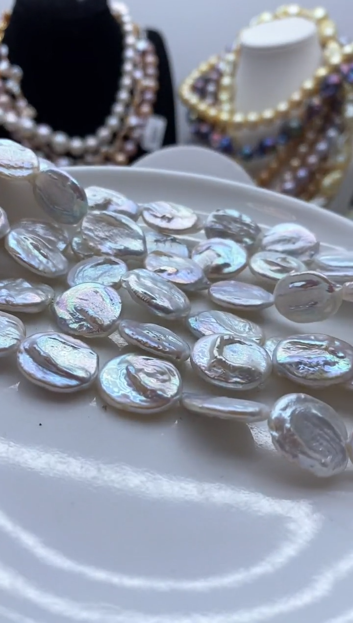 【闪购商品】淡水珍珠颈饰钛钢69