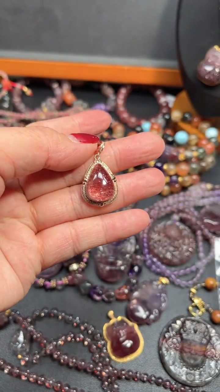 【闪购商品】水晶颈饰未镶嵌【百晶灵儿】天然水晶定制款