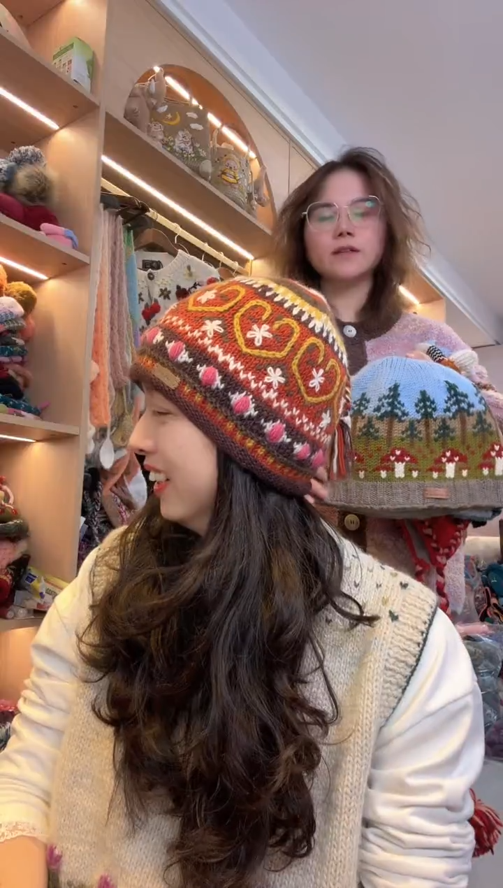 羊毛美利奴美拉德爱心帽