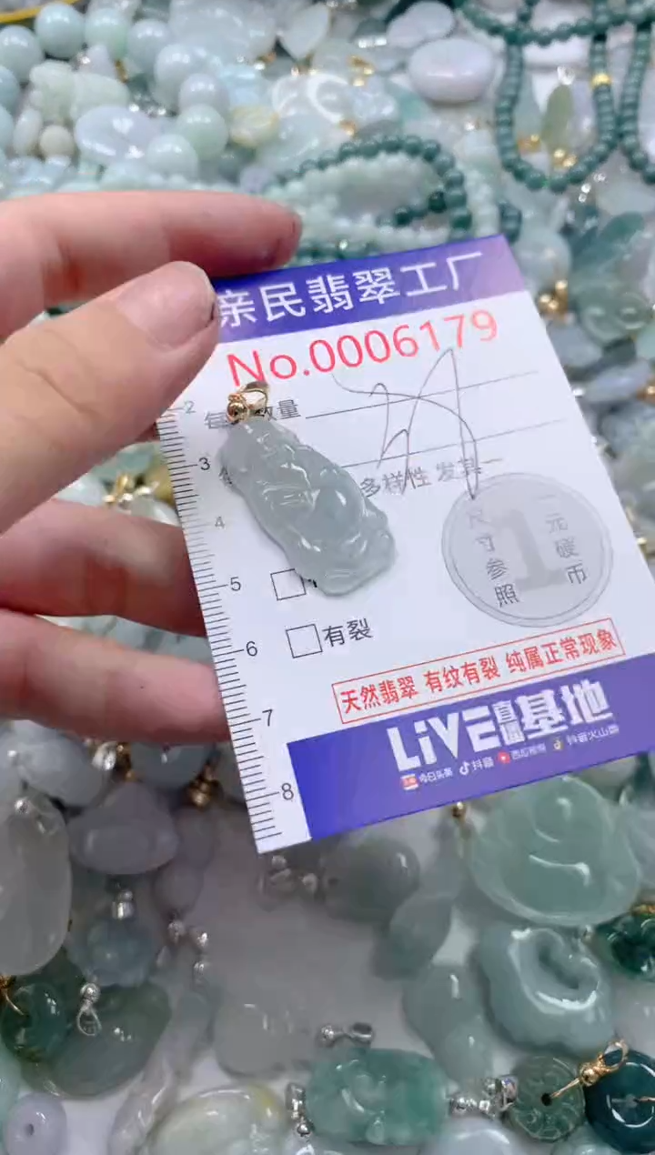 翡翠未镶嵌颈饰6179