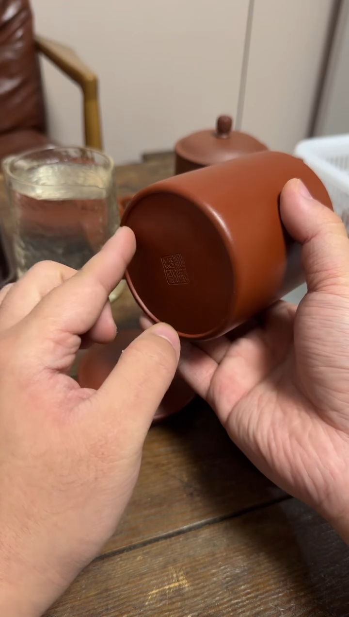 茶壶紫砂Y**H朱泥盖杯一个