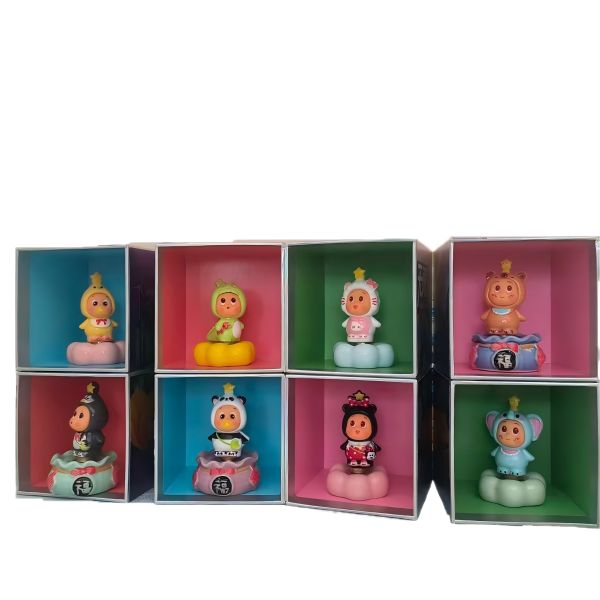 星星人陶瓷转转摆件