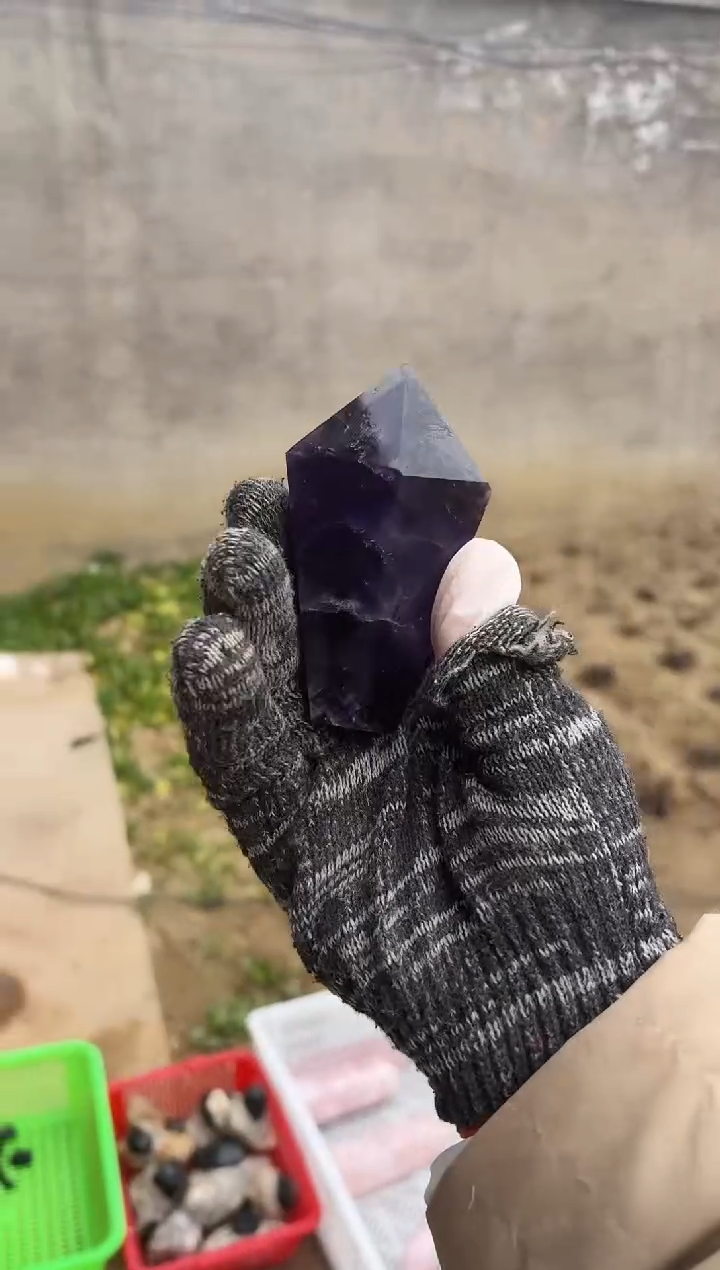 【闪购商品】水晶摆件未镶嵌紫水晶柱子768