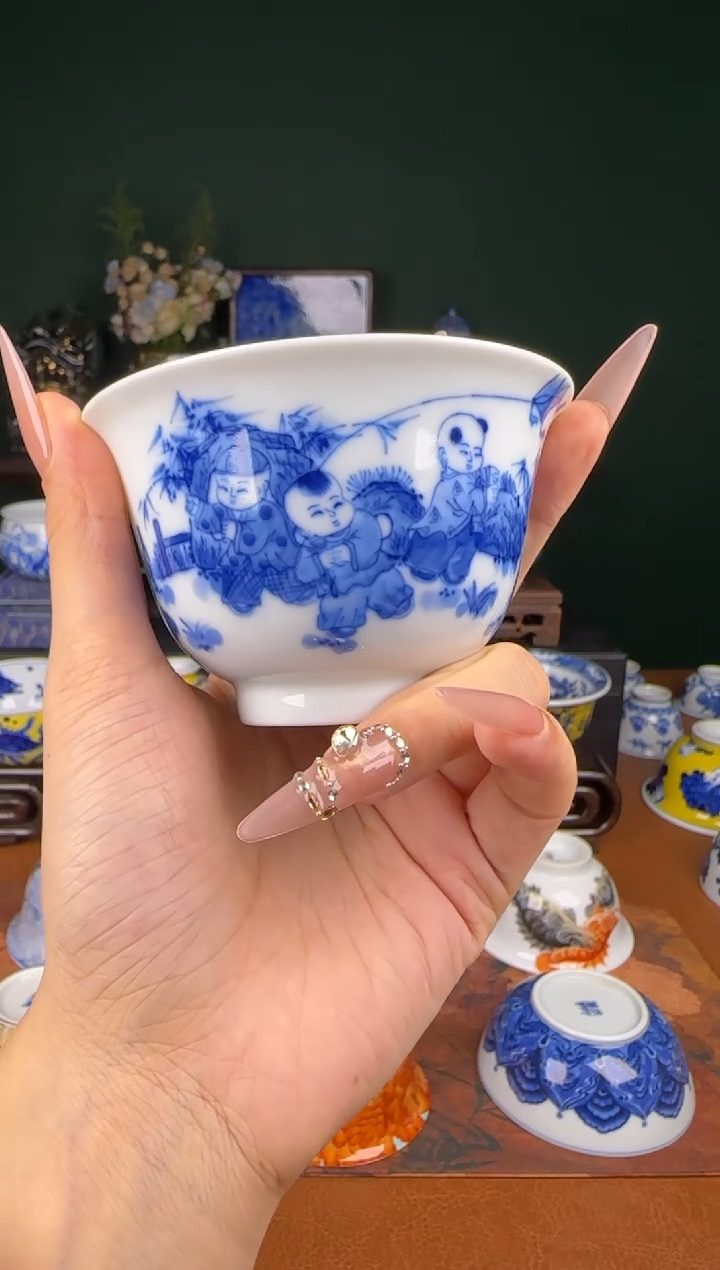 杯福利。   童子    撇口杯