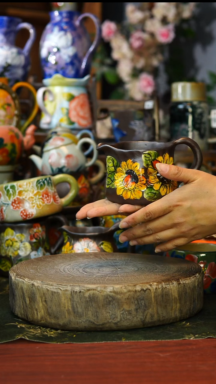 陶瓷191景德镇手工高温釉下彩