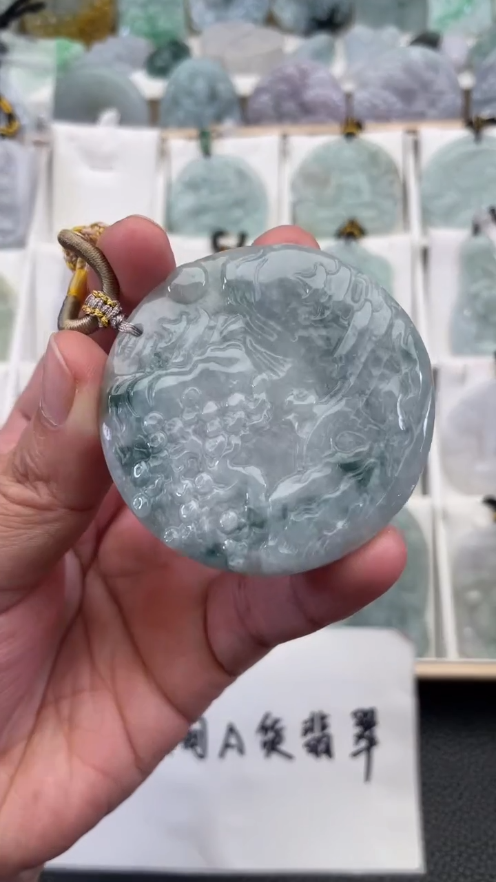 颈饰未镶嵌翡翠天然缅甸翡翠A货158