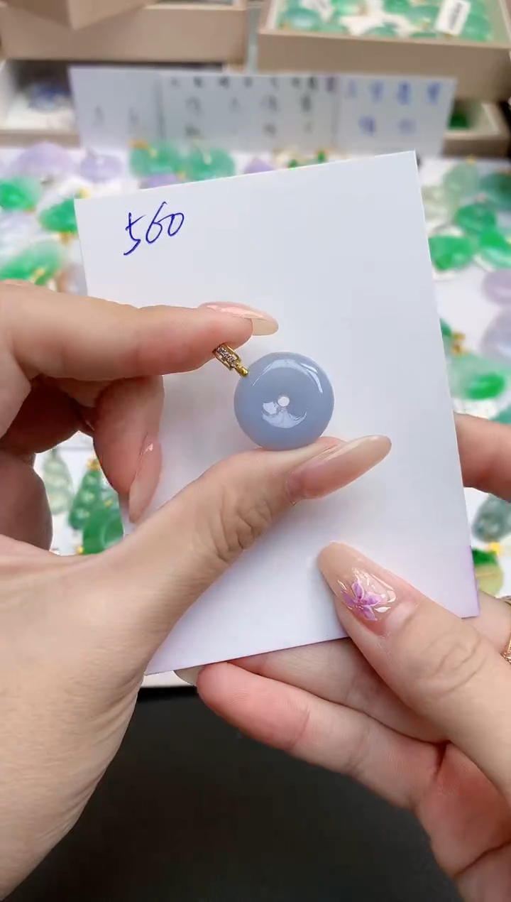 颈饰未镶嵌翡翠天然缅甸A货翡翠