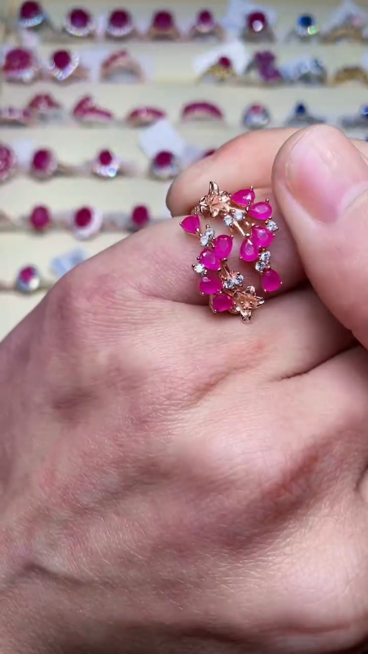 【闪购商品】红宝石戒指银S925镶嵌..........