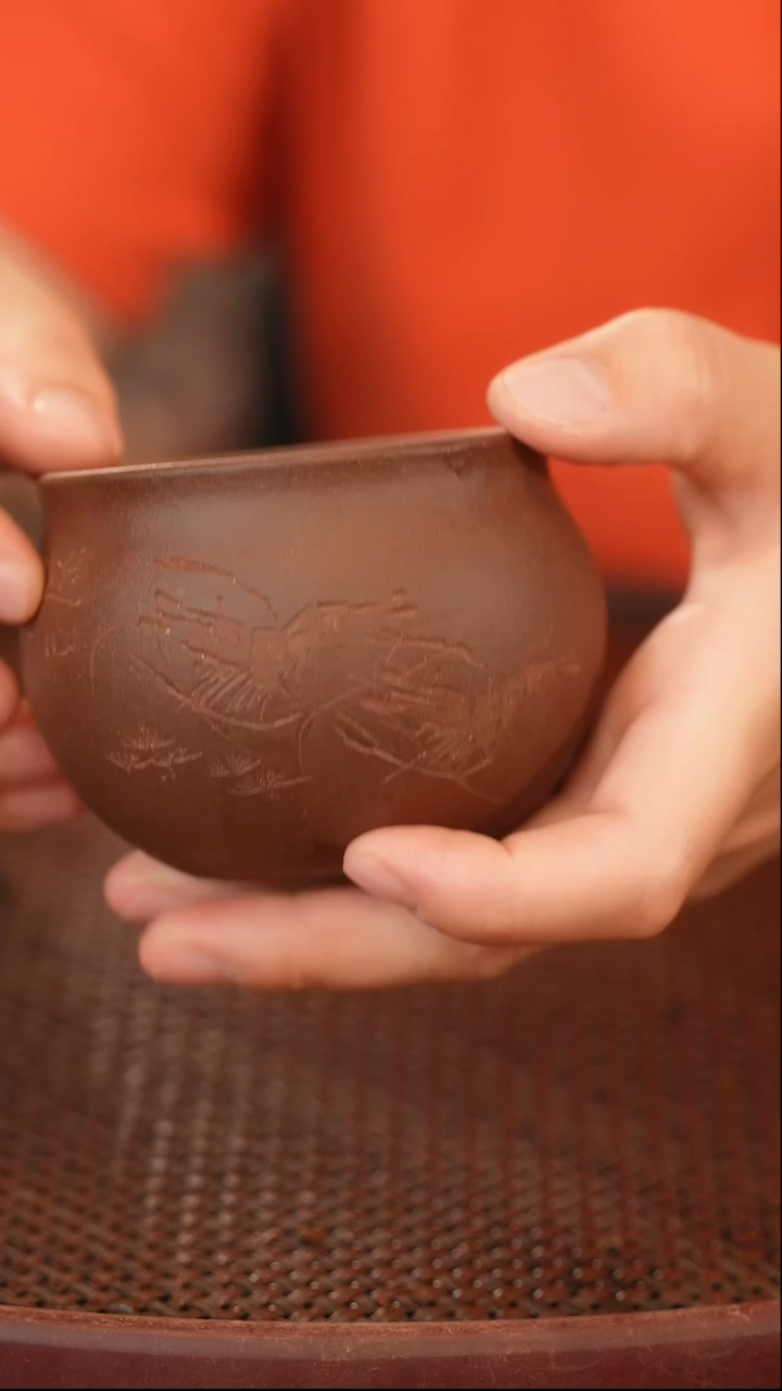 茶壶紫砂原矿手工制作杯子 180cc