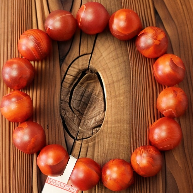 DZ7900  南红玛瑙 圆珠 手串-FS