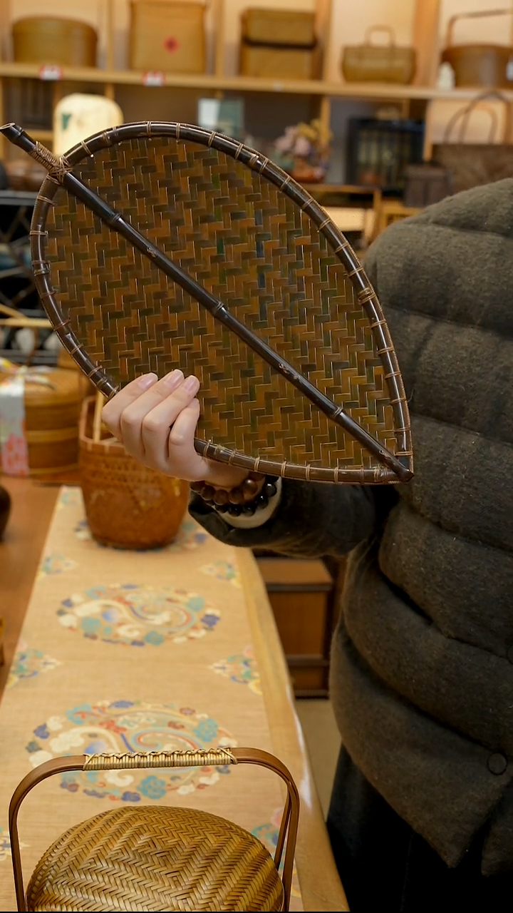 精品叶子竹编果盘