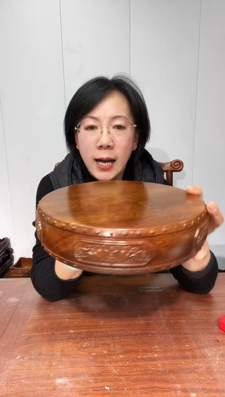 木修**魔瑕疵处理 老花26*27.5*6.5五福临门