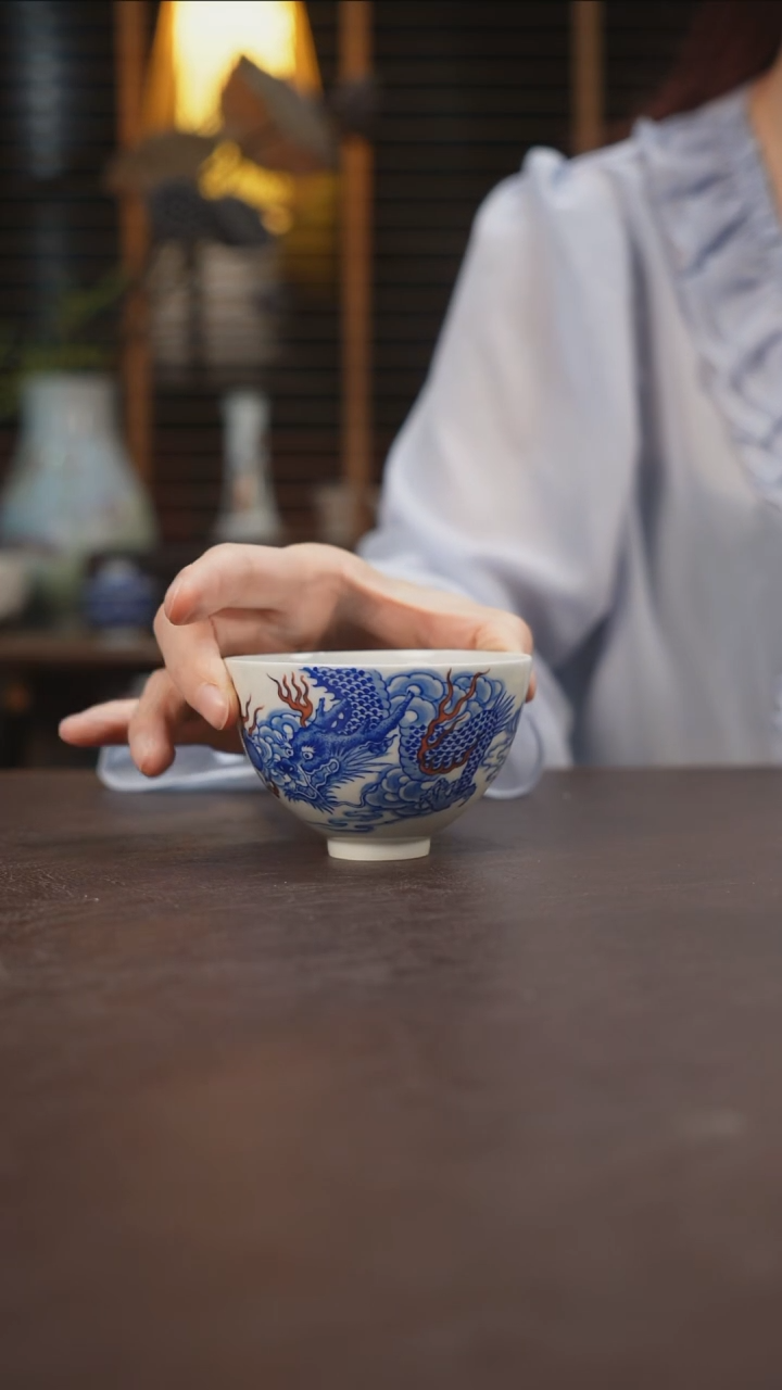 杯景德镇陶瓷杯碗柴烧多人O29