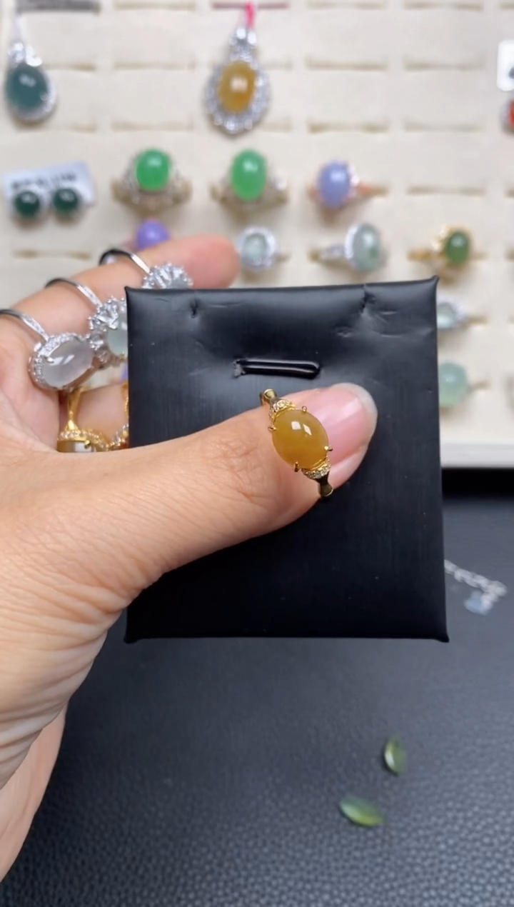 【闪购商品】翡翠戒指银S925镶嵌1111