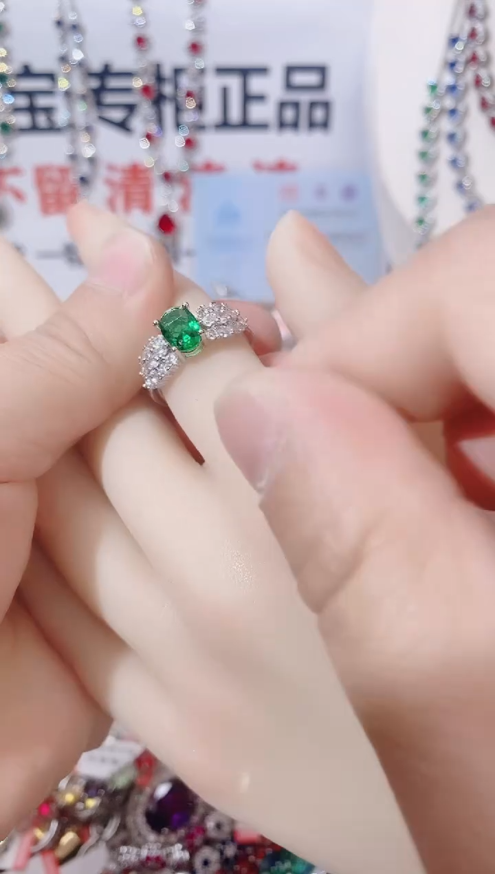 未镶嵌戒指祖母绿  