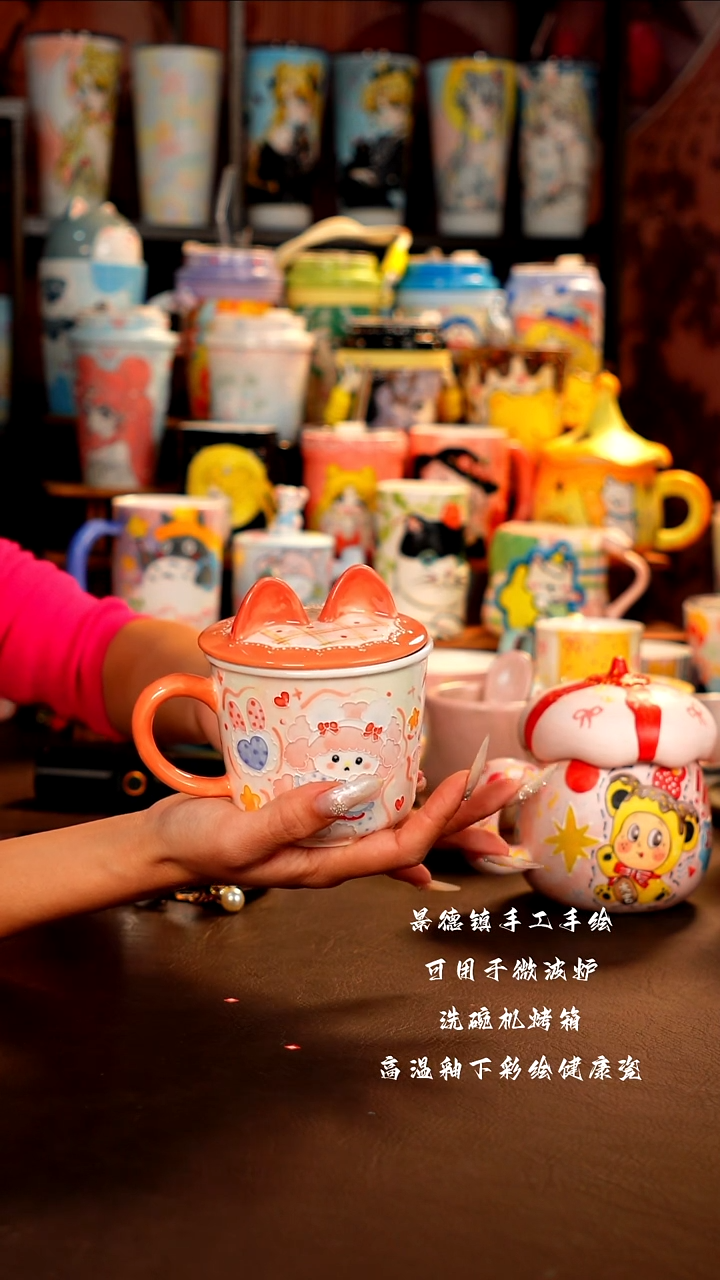 景德镇手工手绘杯杯