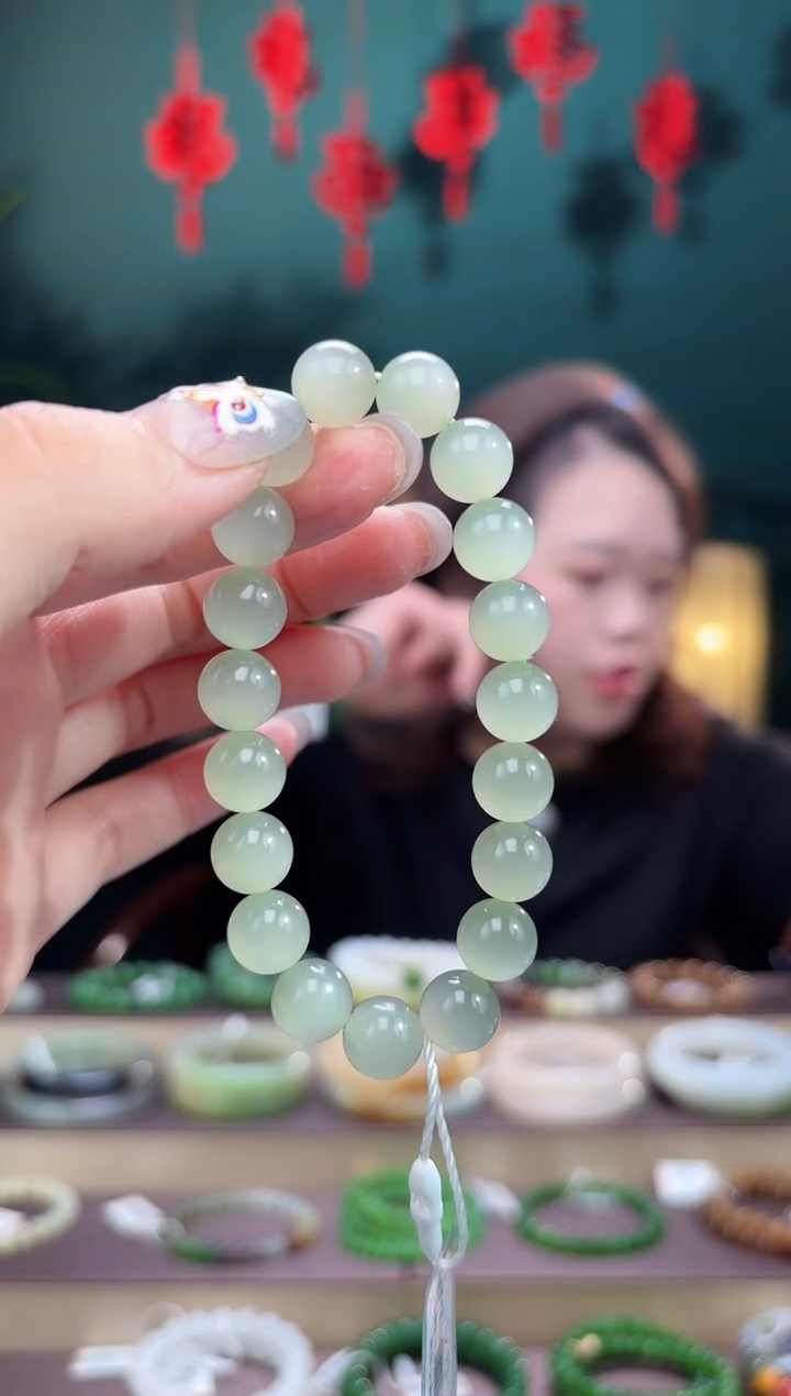 【闪购商品】和田玉手串未镶嵌卡10手串