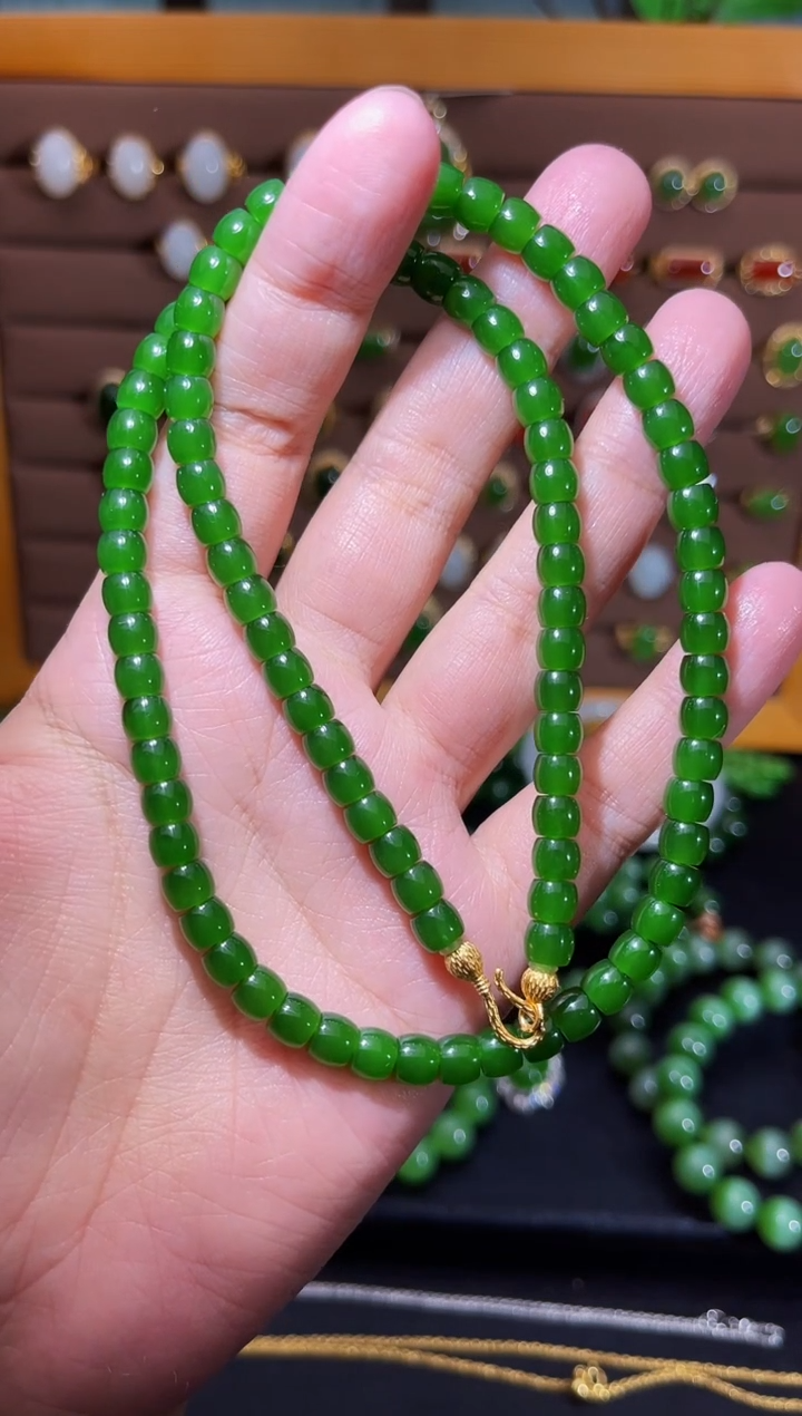 【闪购商品】和田玉项链未镶嵌碧玉老型项链