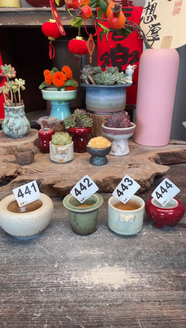 【闪购商品】摆件441微瑕知木小芳花盆