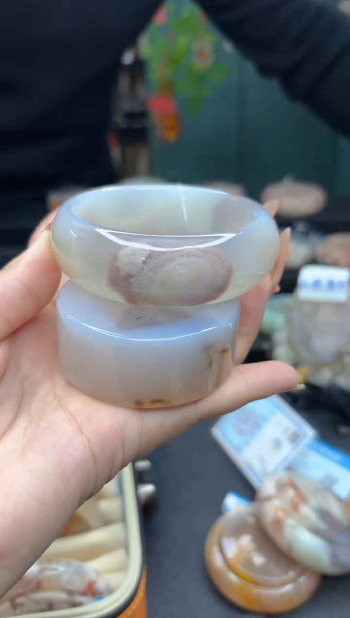 【闪购商品】石英质玉手镯未镶嵌105（60圈赠送镯心）