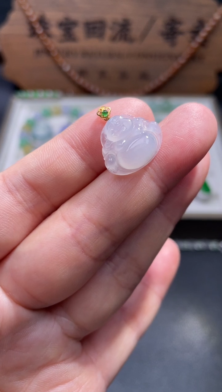 【闪购商品】翡翠颈饰18K金镶嵌4..........