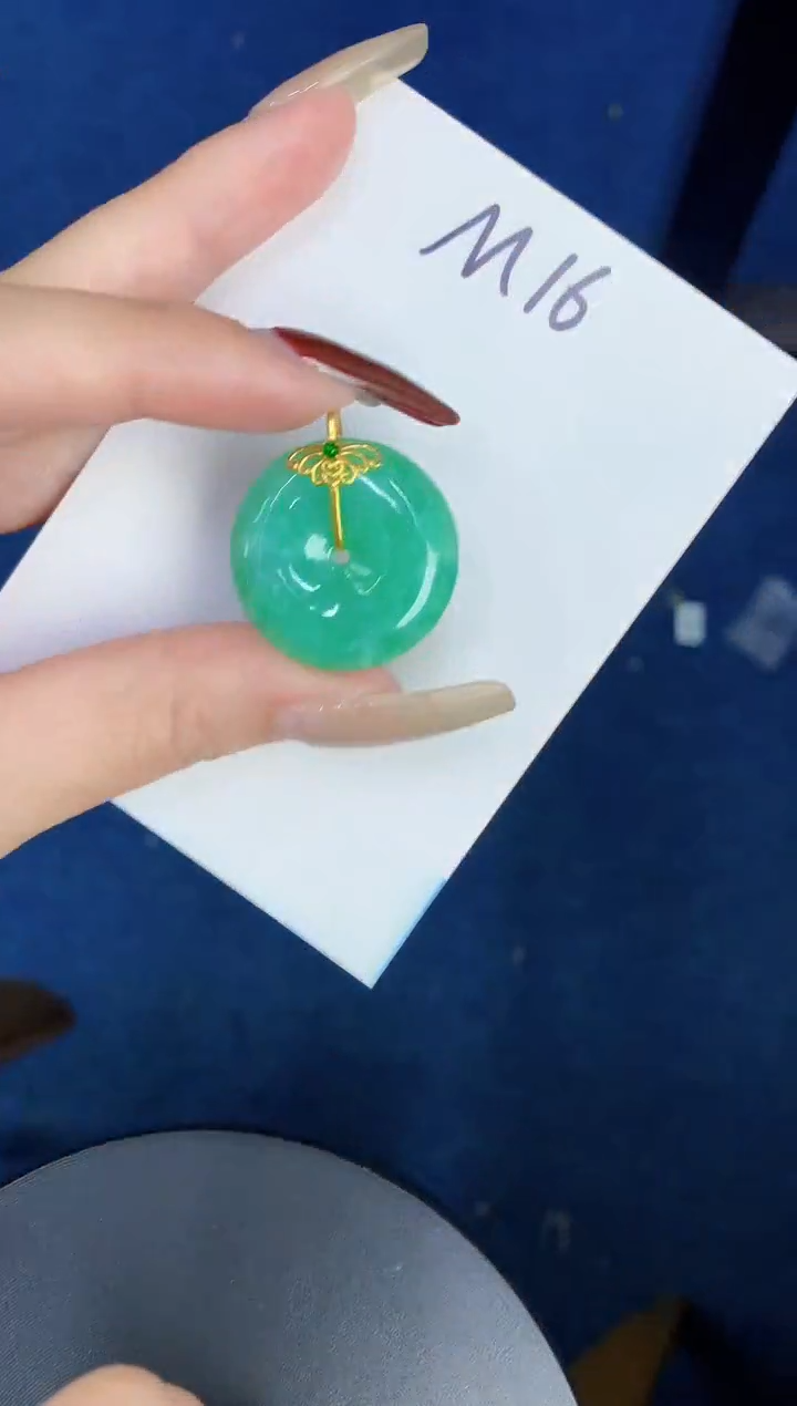 【闪购商品】翡翠颈饰18K金镶嵌00000000000