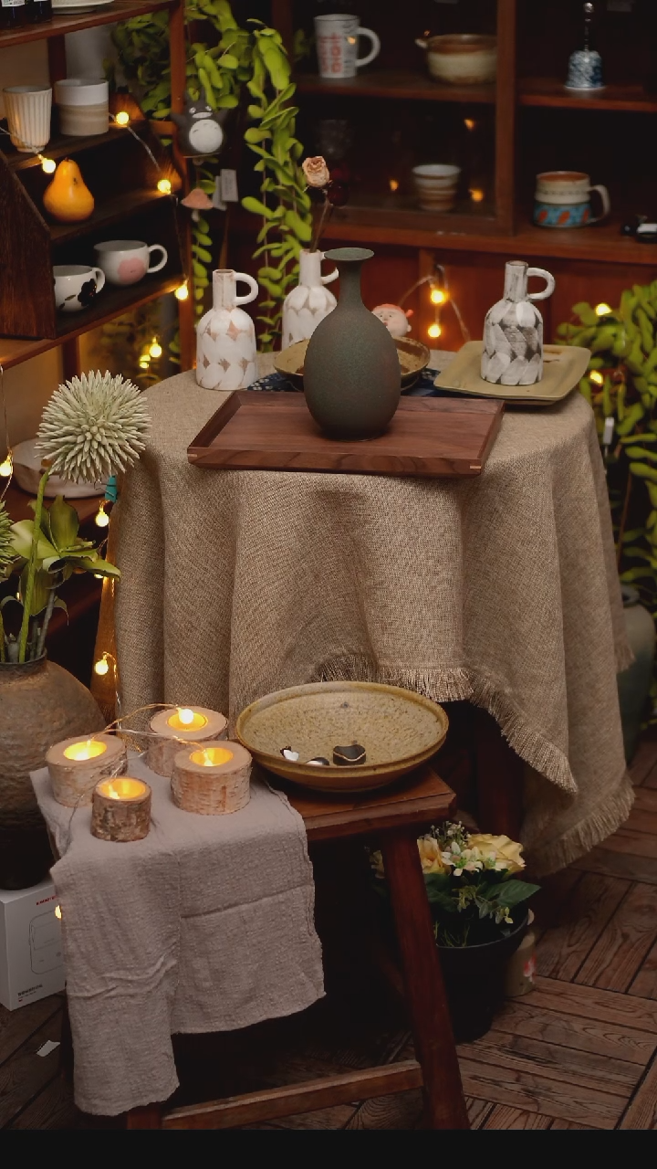 【闪购商品】瓷片花瓶花瓶一个与一个