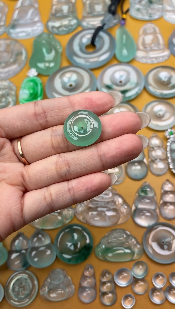 吊坠(不含链)未镶嵌翡翠64 平安扣 19.8 5.3