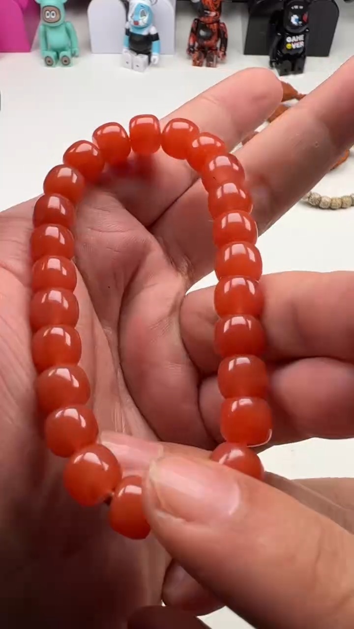 【闪购商品】南红玛瑙手串未镶嵌南红联合老型手串