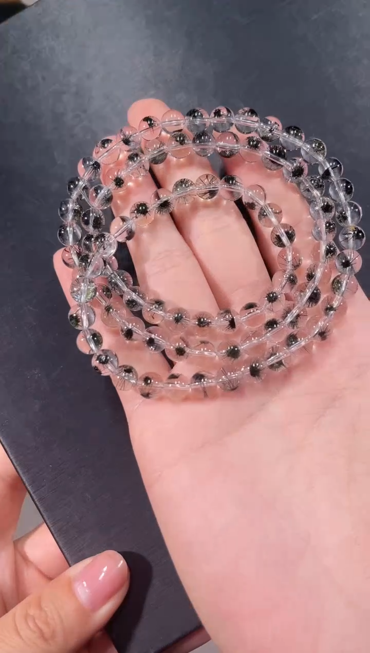 未镶嵌手链水晶A115海胆多圈手链