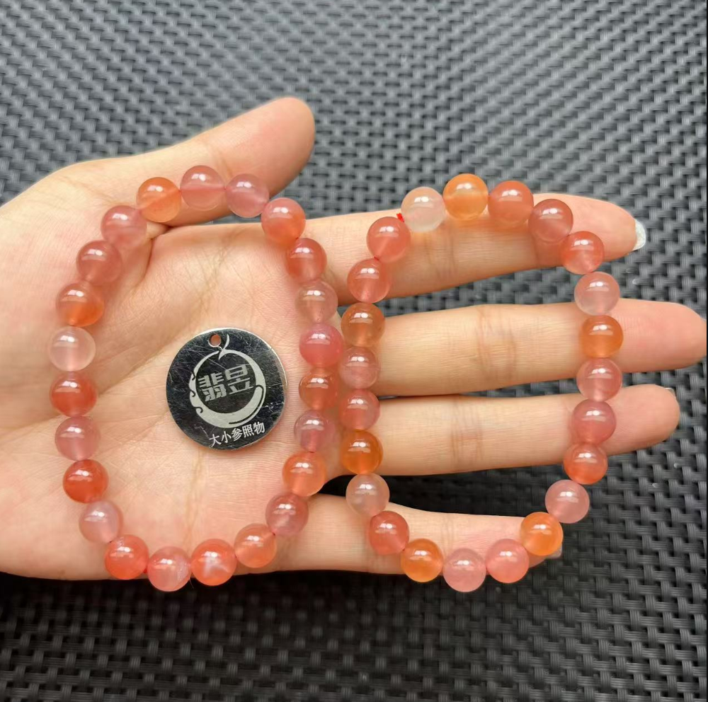 33915T17-4N21-南红手串/约8+/约20颗/-多样性发其一