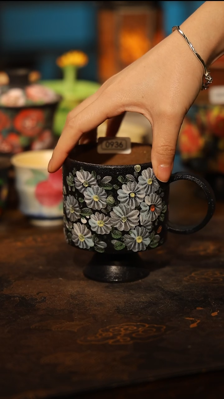 陶瓷景德镇高温釉下彩手工手绘款式@A0936@