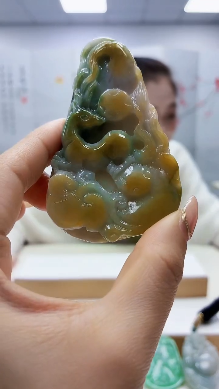 未镶嵌定制翡翠3099ty-毛货挂件89