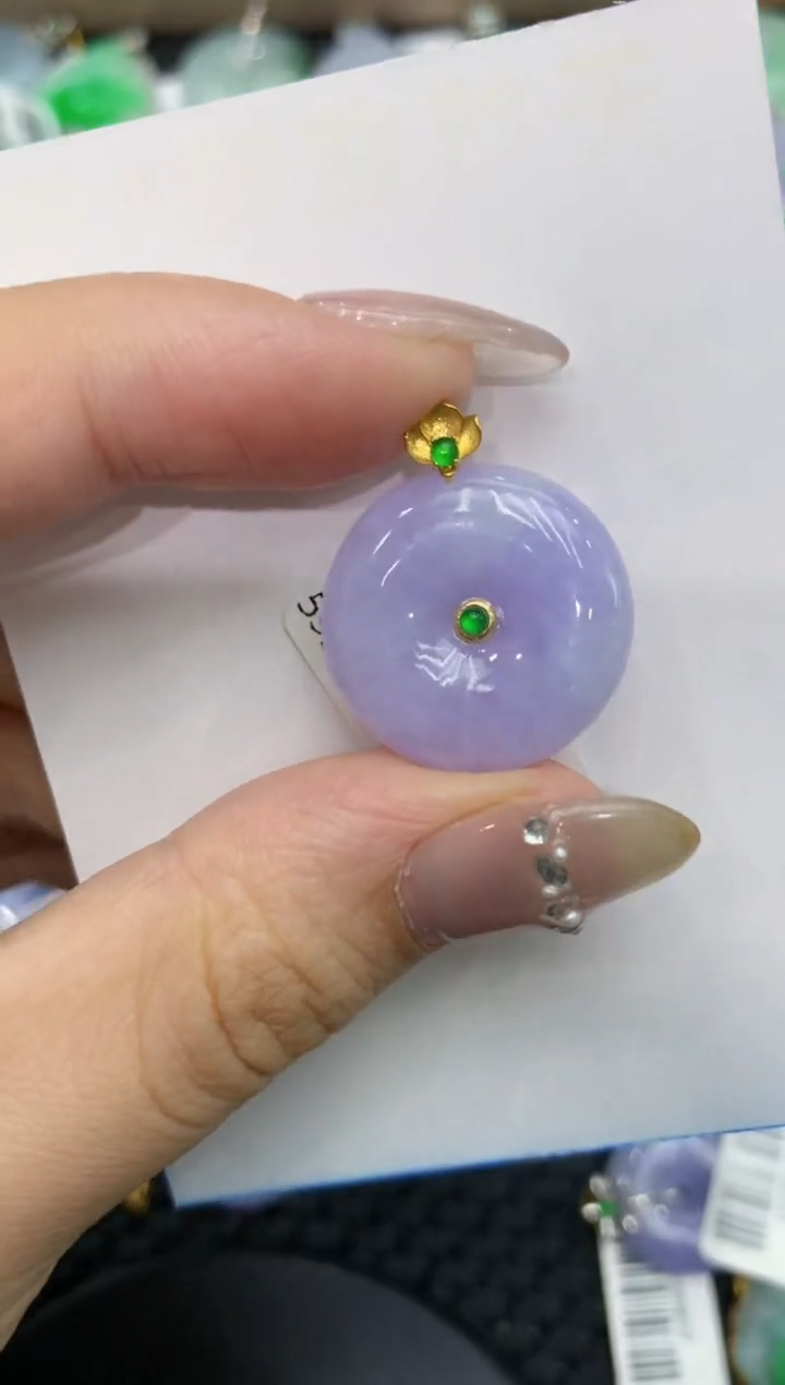 【闪购商品】翡翠颈饰18K金镶嵌 222222222