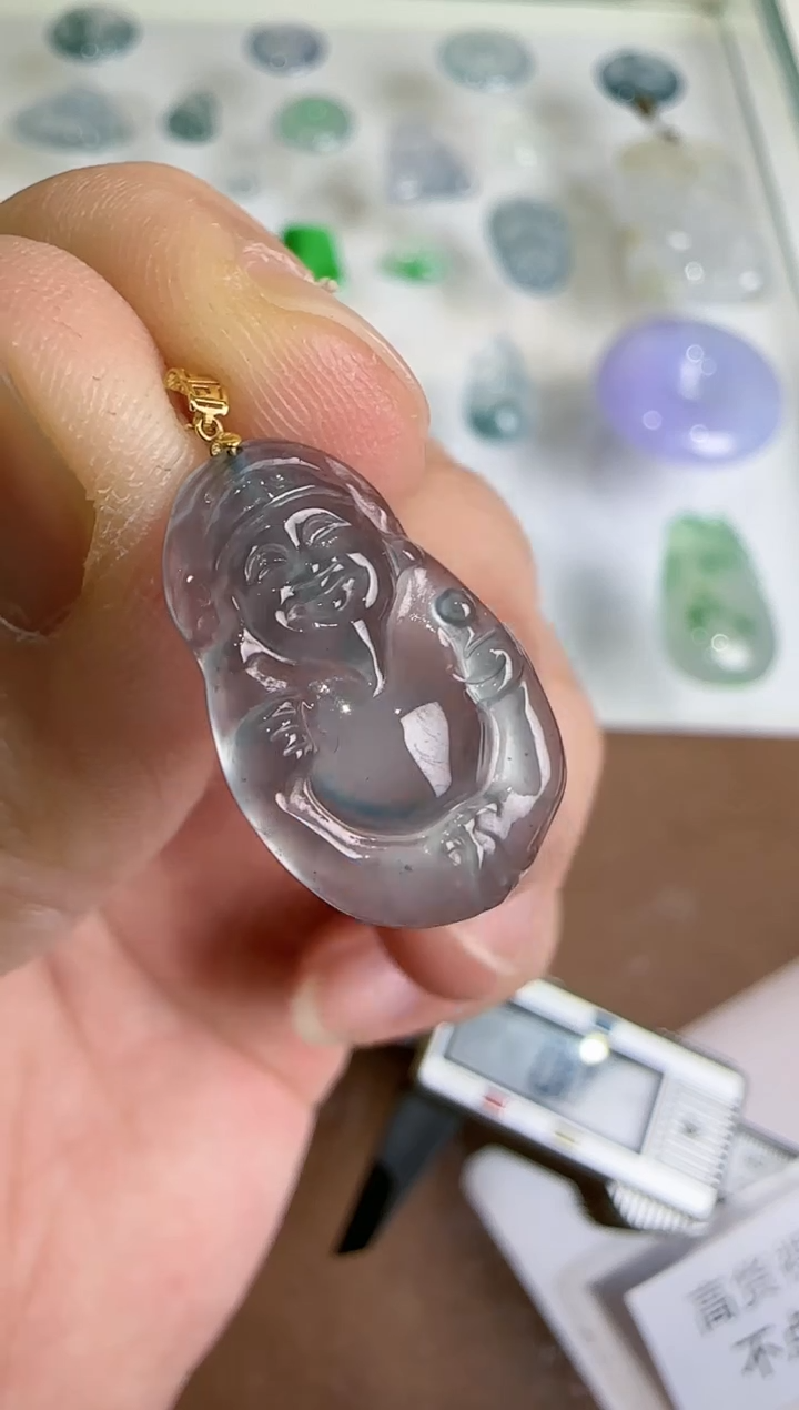 【闪购商品】翡翠吊坠(不含链)18K金镶嵌··多样性发货