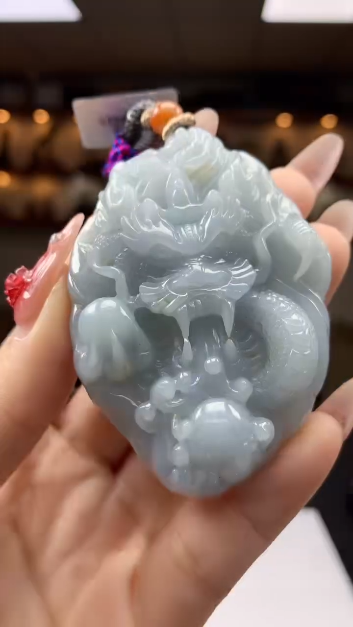 【闪购商品】定制翡翠未镶嵌1087ry-毛货挂件4